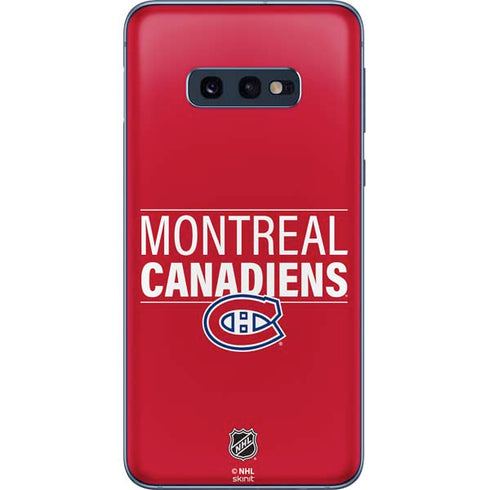 NHL Montreal Canadiens Lineup Galaxy S10e Skin