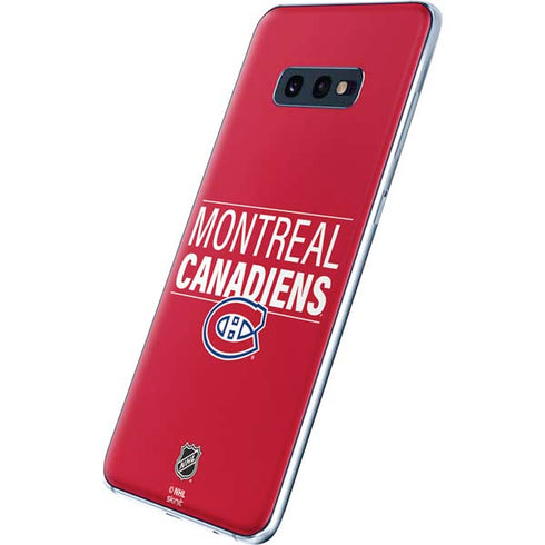 NHL Montreal Canadiens Lineup Galaxy S10e Skin