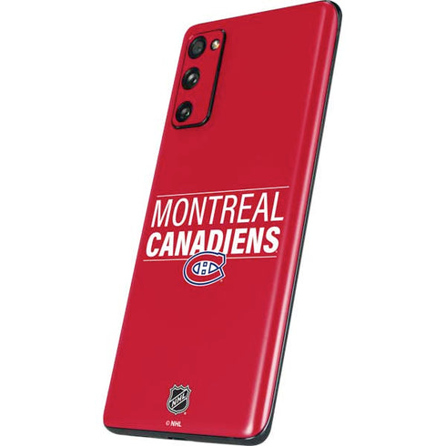NHL Montreal Canadiens Lineup Galaxy S20 Fan Edition Skin