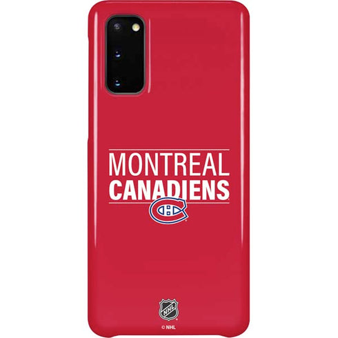 NHL Montreal Canadiens Lineup Galaxy S20 Lite Case