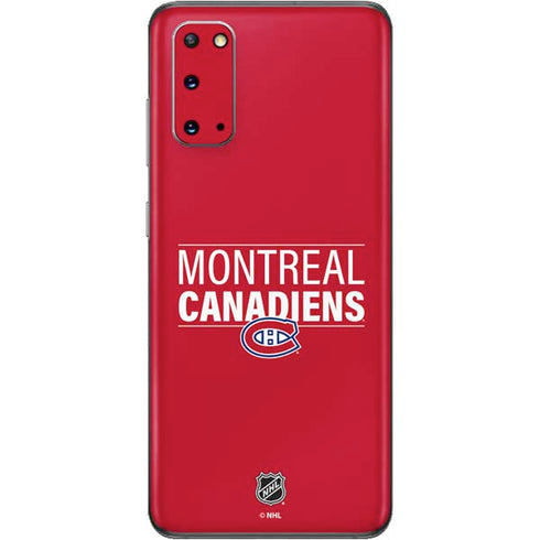 NHL Montreal Canadiens Lineup Galaxy S20 Skin
