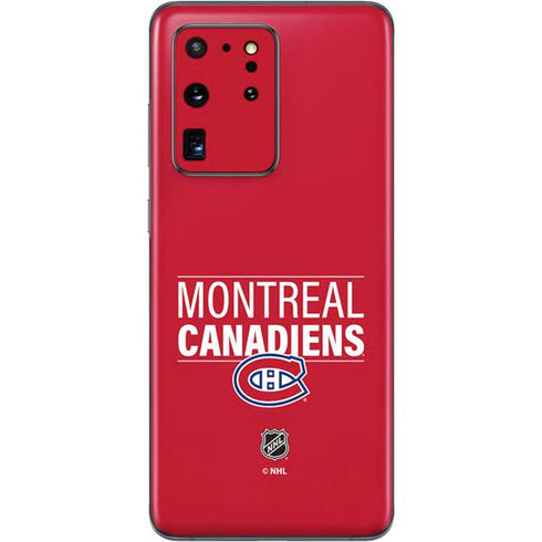 NHL Montreal Canadiens Lineup Galaxy S20 Ultra 5G Skin