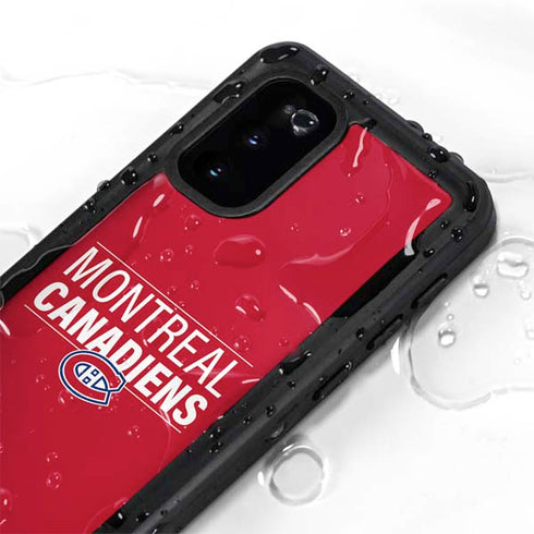 NHL Montreal Canadiens Lineup Galaxy S20 Waterproof Case