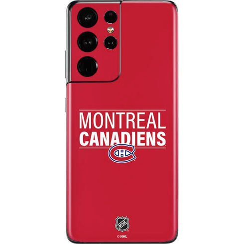 NHL Montreal Canadiens Lineup Galaxy S21 Ultra 5G Skin