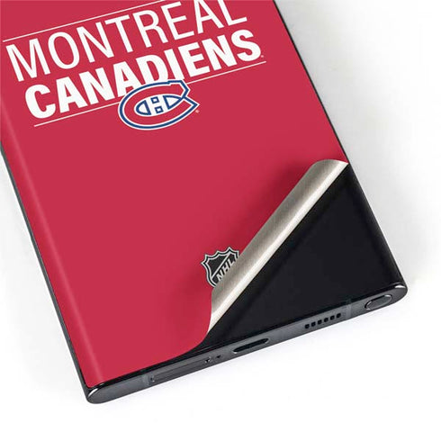 NHL Montreal Canadiens Lineup Galaxy S22 Ultra Skin