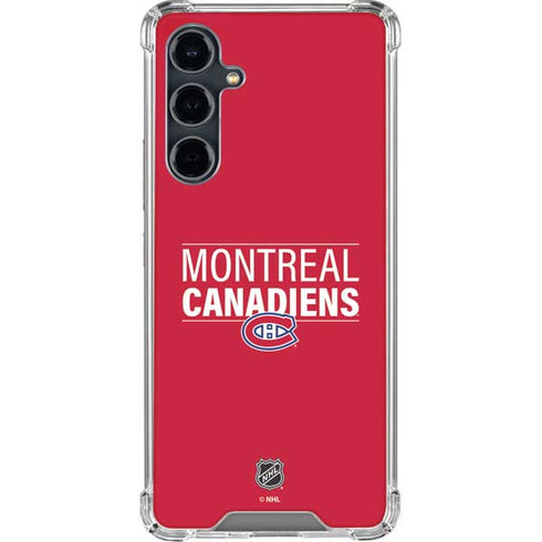 NHL Montreal Canadiens Lineup Galaxy S23 FE Clear Case