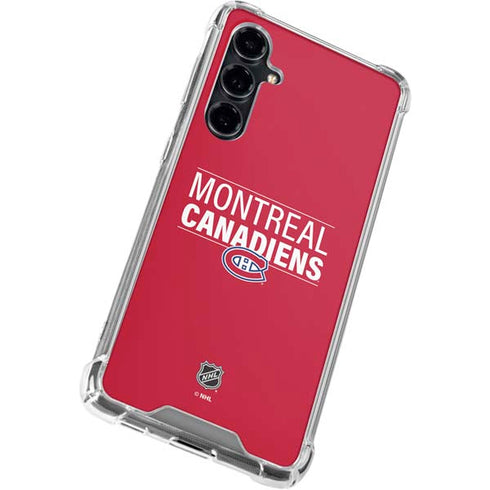 NHL Montreal Canadiens Lineup Galaxy S23 FE Clear Case