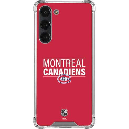NHL Montreal Canadiens Lineup Galaxy S23 Plus Clear Case