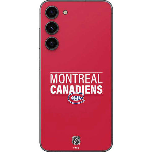 NHL Montreal Canadiens Lineup Galaxy S23 Plus Skin