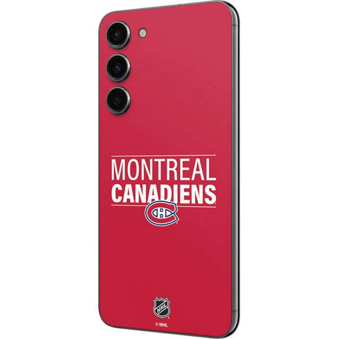 NHL Montreal Canadiens Lineup Galaxy S23 Plus Skin