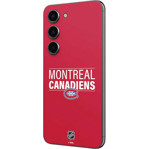NHL Montreal Canadiens Lineup Galaxy S23 Skin