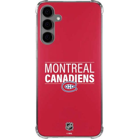 NHL Montreal Canadiens Lineup Galaxy S24 Plus Clear Case