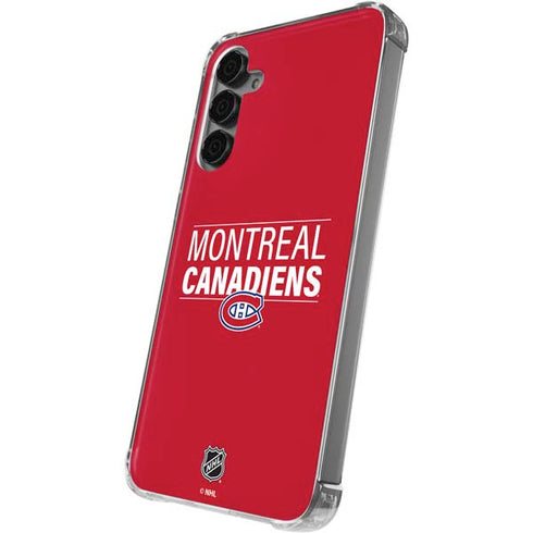 NHL Montreal Canadiens Lineup Galaxy S24 Plus Clear Case