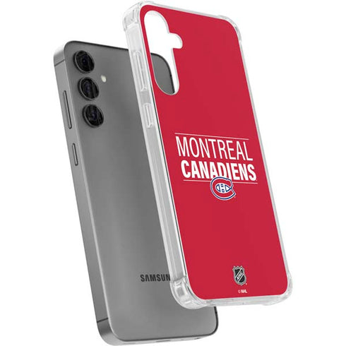NHL Montreal Canadiens Lineup Galaxy S24 Plus Clear Case