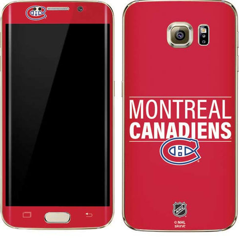 NHL Montreal Canadiens Lineup Galaxy S7 Edge Skin