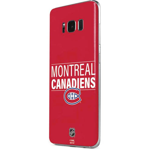 NHL Montreal Canadiens Lineup Galaxy S8 Plus Skin