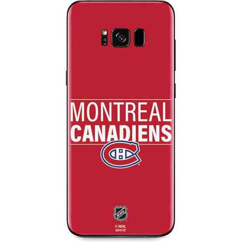 NHL Montreal Canadiens Lineup Galaxy S8 Skin