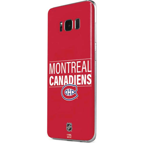 NHL Montreal Canadiens Lineup Galaxy S8 Skin