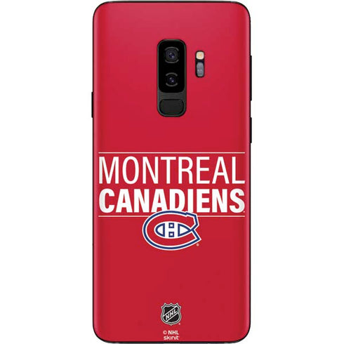 NHL Montreal Canadiens Lineup Galaxy S9 Plus Skin
