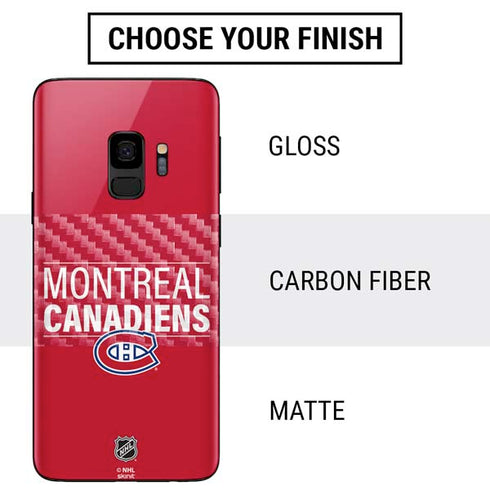 NHL Montreal Canadiens Lineup Galaxy S9 Skin
