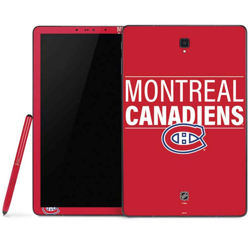 NHL Montreal Canadiens Lineup Samsung Galaxy Tab Skin