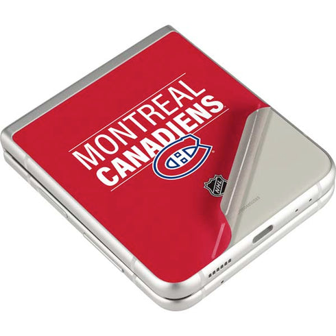 NHL Montreal Canadiens Lineup Galaxy Z Flip3 5G Skin