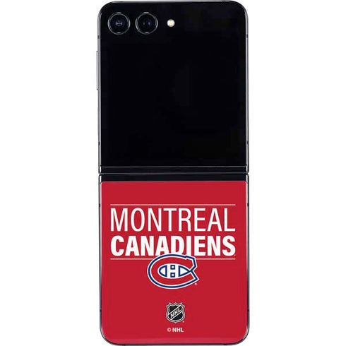 NHL Montreal Canadiens Lineup Galaxy Z Flip5 5G Skin