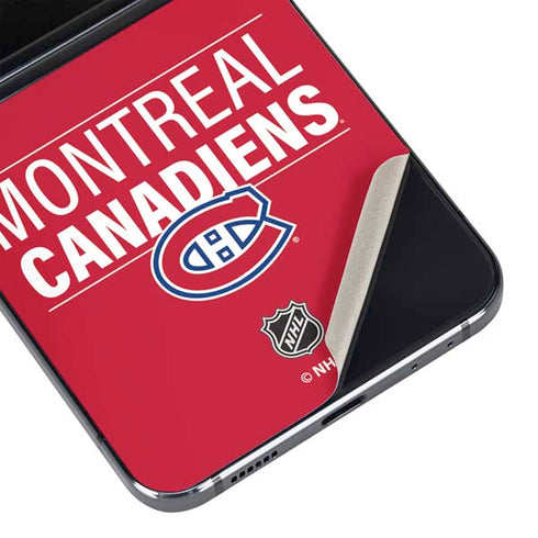 NHL Montreal Canadiens Lineup Galaxy Z Flip5 5G Skin