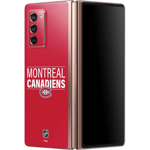 NHL Montreal Canadiens Lineup Galaxy Z Fold2 5G Skin