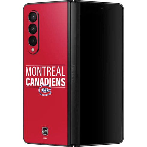 NHL Montreal Canadiens Lineup Galaxy Z Fold3 5G Skin
