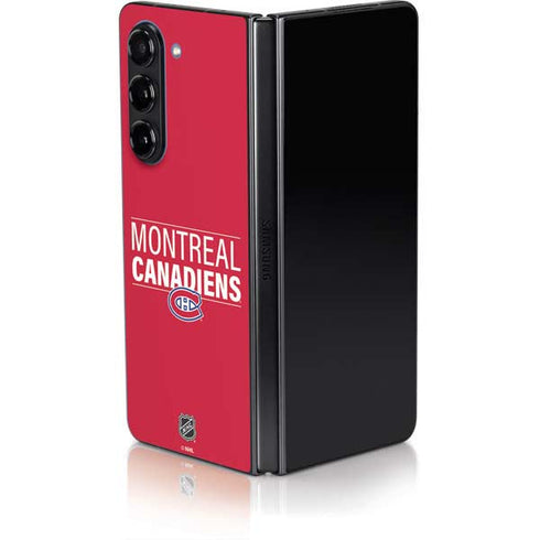 NHL Montreal Canadiens Lineup Galaxy Z Fold5 5G Skin