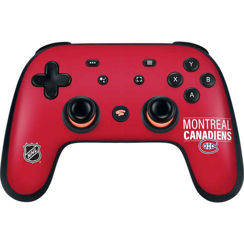 NHL Montreal Canadiens Lineup Google Stadia Controller Skin