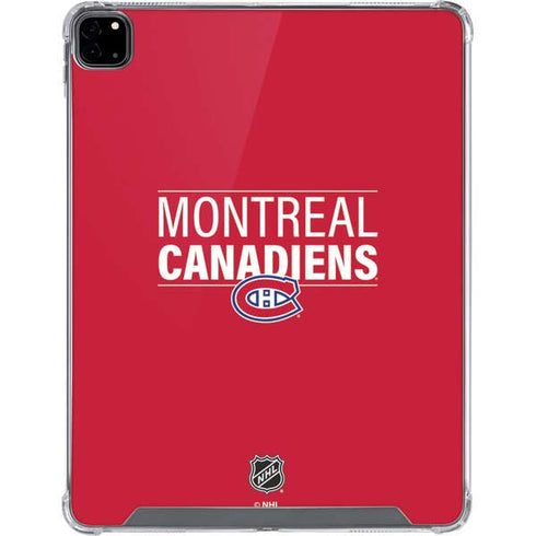 NHL Montreal Canadiens Lineup iPad Pro 12.9in (2020) Clear Case