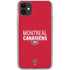 NHL Montreal Canadiens Lineup iPhone 11 Clear Case