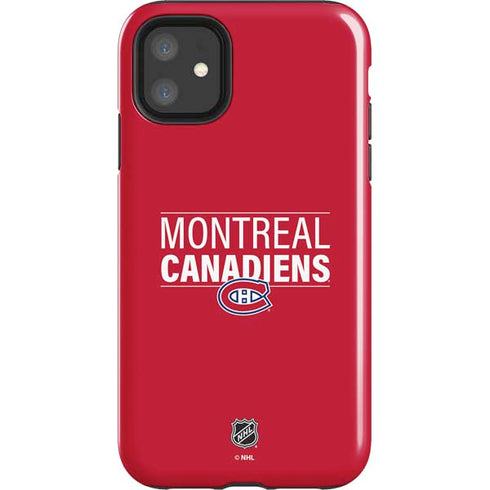 NHL Montreal Canadiens Lineup iPhone 11 Impact Case