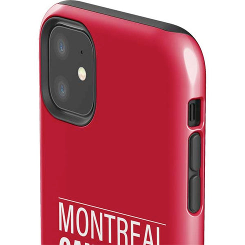 NHL Montreal Canadiens Lineup iPhone 11 Impact Case