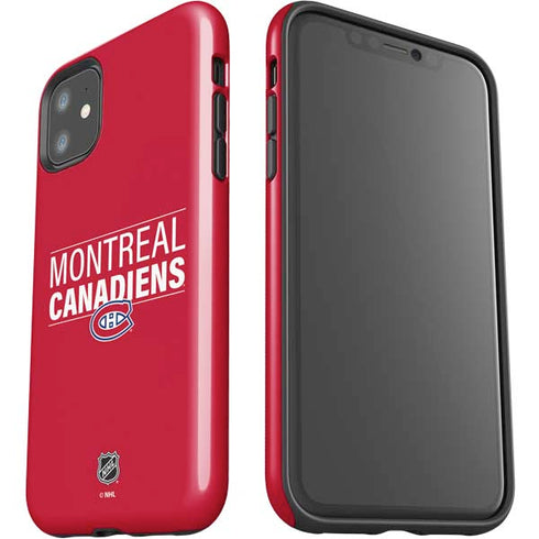 NHL Montreal Canadiens Lineup iPhone 11 Impact Case