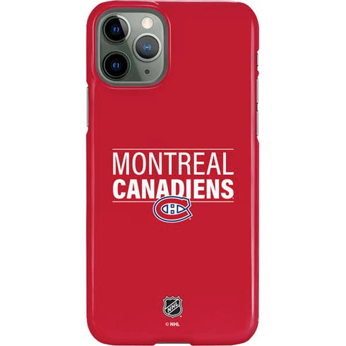 NHL Montreal Canadiens Lineup iPhone 11 Pro Lite Case