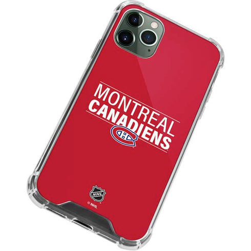 NHL Montreal Canadiens Lineup iPhone 11 Pro Max Clear Case