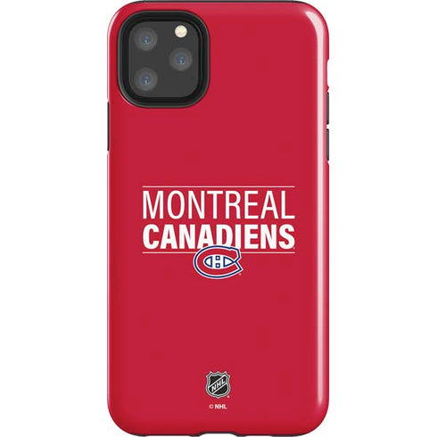NHL Montreal Canadiens Lineup iPhone 11 Pro Max Impact Case