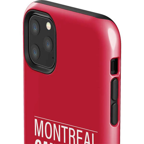 NHL Montreal Canadiens Lineup iPhone 11 Pro Max Impact Case