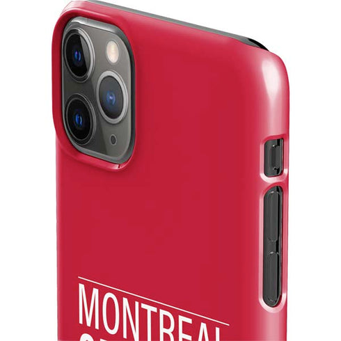 NHL Montreal Canadiens Lineup iPhone 11 Pro Max Lite Case