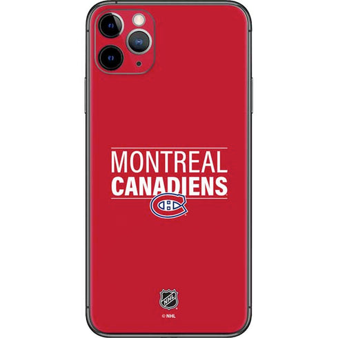 NHL Montreal Canadiens Lineup iPhone 11 Pro Max Skin