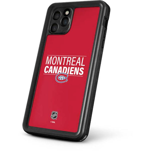 NHL Montreal Canadiens Lineup iPhone 11 Pro Max Waterproof Case