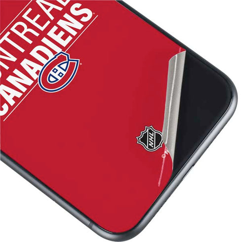 NHL Montreal Canadiens Lineup iPhone 11 Skin