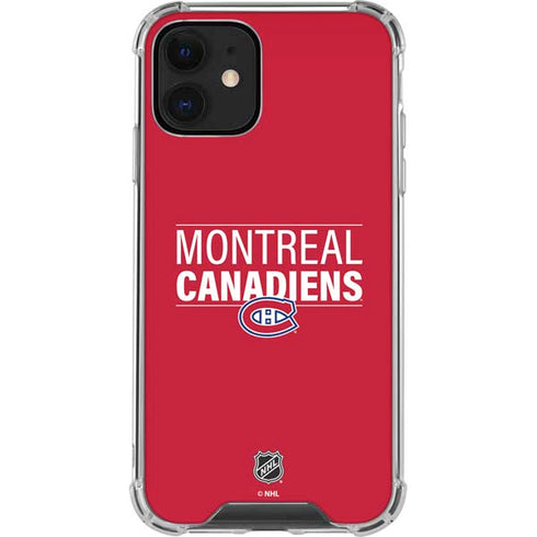 NHL Montreal Canadiens Lineup iPhone 12 Clear Case