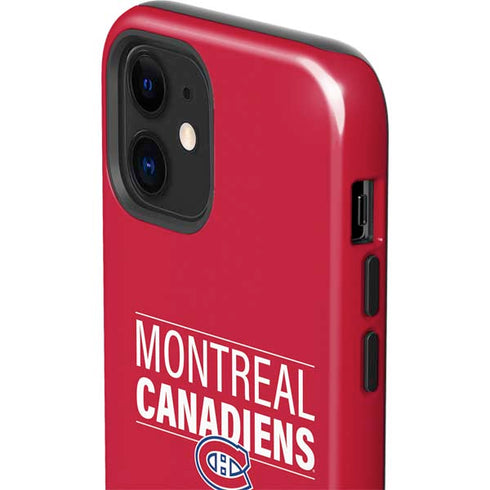 NHL Montreal Canadiens Lineup iPhone 12 Impact Case