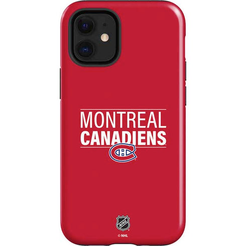 NHL Montreal Canadiens Lineup iPhone 12 Mini Impact Case