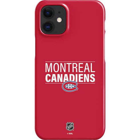 NHL Montreal Canadiens Lineup iPhone 12 Mini Lite Case