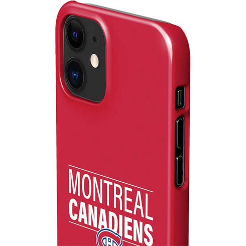 NHL Montreal Canadiens Lineup iPhone 12 Mini Lite Case
